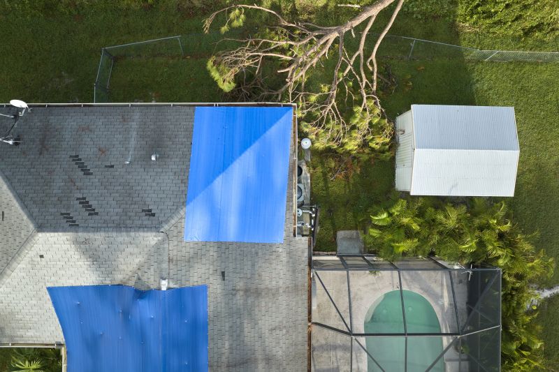 Storm Damage Roof Tarping in Bridgeport, CT