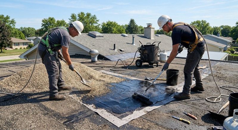 Tar And Gravel Roof Repair in Easton, CT