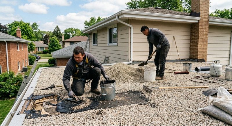 Tar And Gravel Roof Repair in Southbury, CT