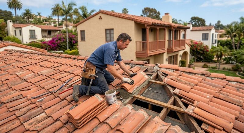 Tile Roof Repair in Port Jefferson Station, NY