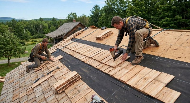 Wood Roofing Installation in Bethany, CT