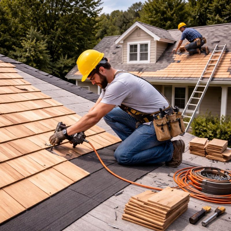 Wood Roofing Installation in Ridgefield, CT