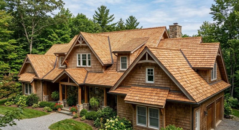 Wood Roofing Installation in Shoreham, NY