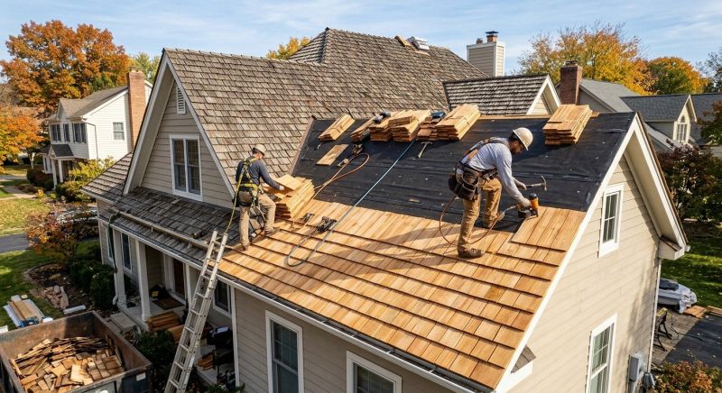Wood Shake Roof Replacement in Monroe, CT
