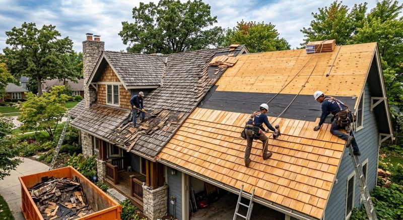 Wood Shingle Roof Replacement in Bridgeport, CT