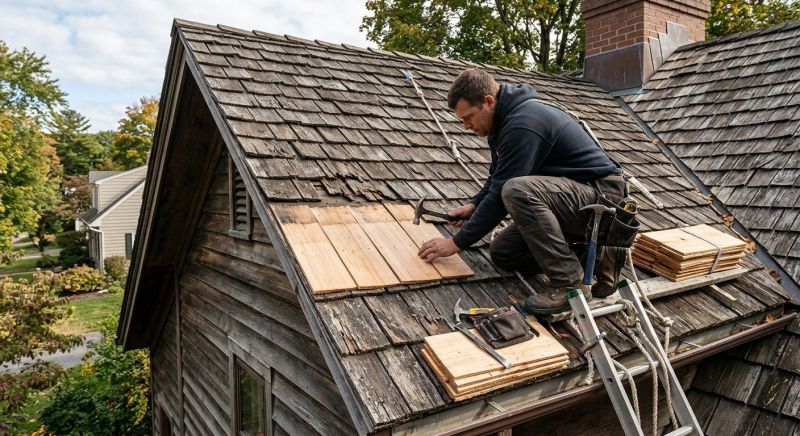 Wood Shingles Repair in Port Jefferson, NY