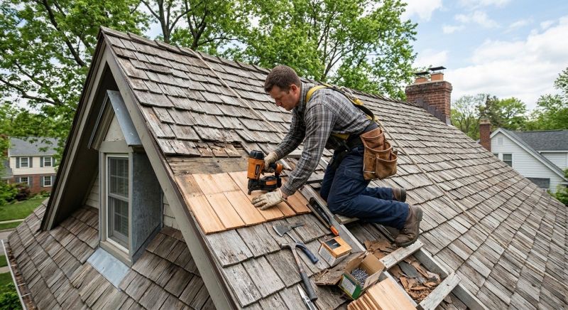 Wood Shingles Repair in Port Jefferson, NY